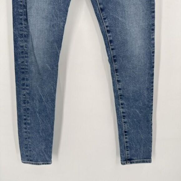 AG Jeans The Farrah Skinny Ankle high rise Blue Medium Wash Whiskering Size 26R - Picture 7 of 13